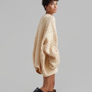The Frankie Shop - PAILEY BRAIDED SWEATER - CREAM - BNWT